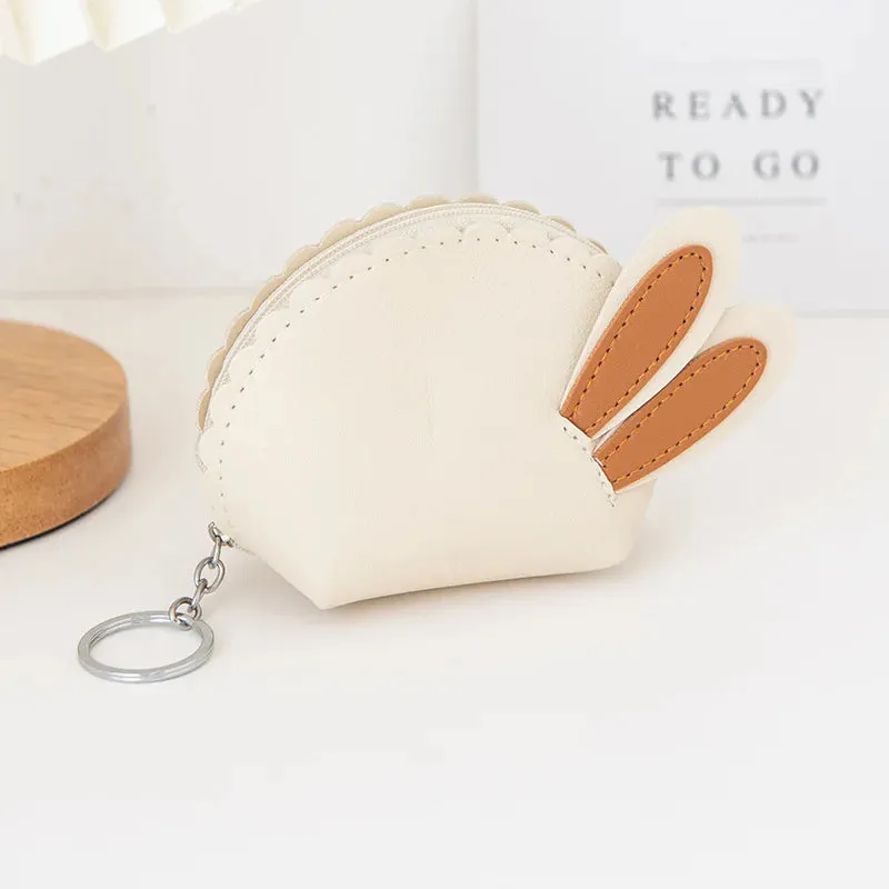 🍓 Sweet Strawberry Zipper Coin Purse 🥳 Cute Mini Wallet & Keychain Organizer for Fun Adventures! ✨