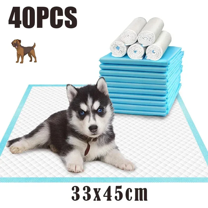 120Pcs 33*45cm Super Absorbent Dog Cat Disposable Diaper Deodorant Puppy Pet Urine Diaper Pad Mat Cat Litter Toilet Dog Products