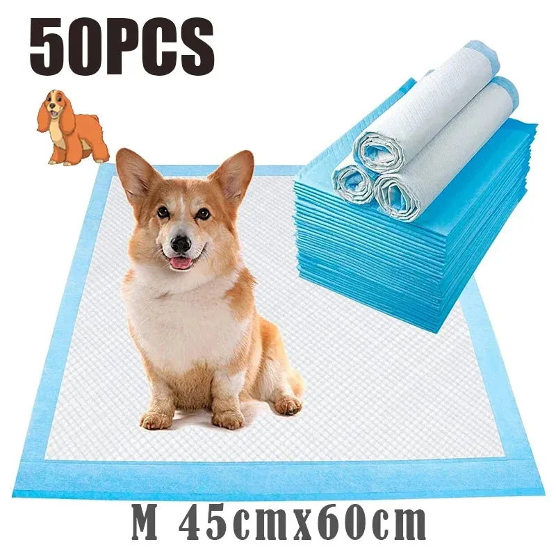 120Pcs 33*45cm Super Absorbent Dog Cat Disposable Diaper Deodorant Puppy Pet Urine Diaper Pad Mat Cat Litter Toilet Dog Products