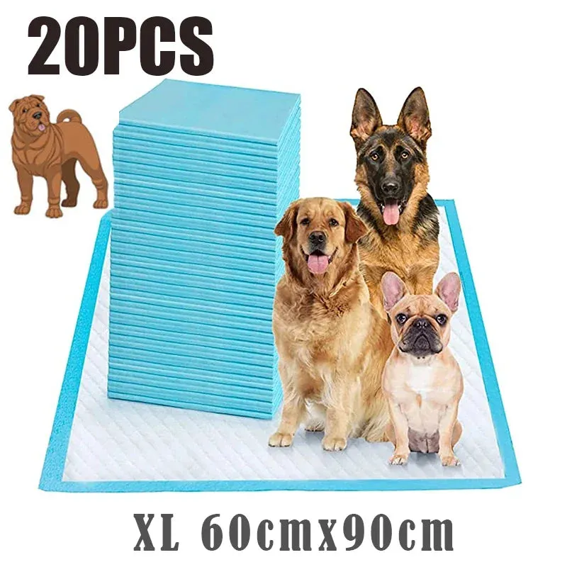 120Pcs 33*45cm Super Absorbent Dog Cat Disposable Diaper Deodorant Puppy Pet Urine Diaper Pad Mat Cat Litter Toilet Dog Products