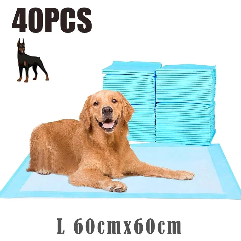 120Pcs 33*45cm Super Absorbent Dog Cat Disposable Diaper Deodorant Puppy Pet Urine Diaper Pad Mat Cat Litter Toilet Dog Products