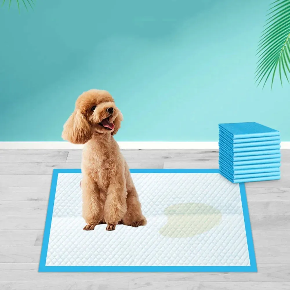 120Pcs 33*45cm Super Absorbent Dog Cat Disposable Diaper Deodorant Puppy Pet Urine Diaper Pad Mat Cat Litter Toilet Dog Products