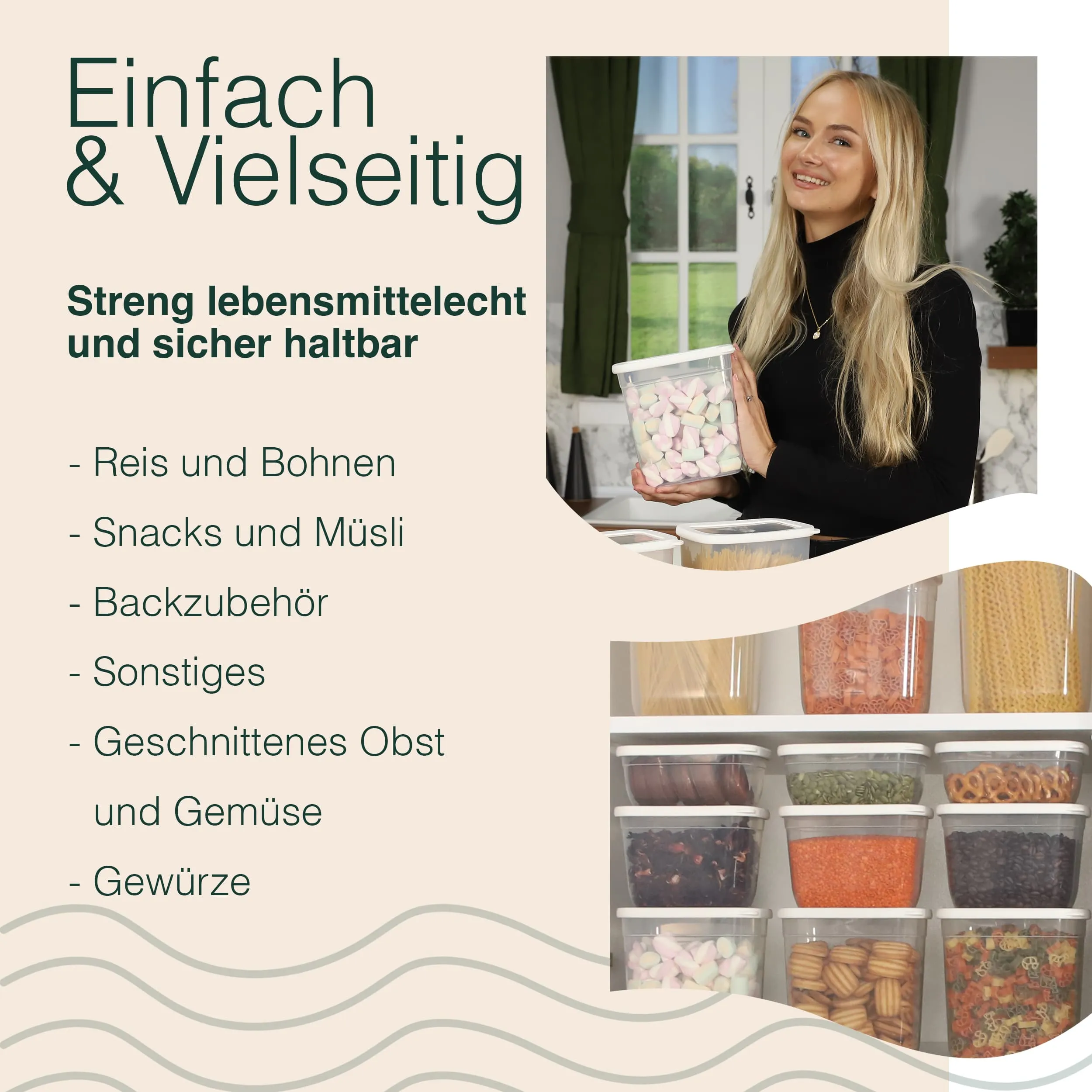 12x1300 - Vorratsdosen mit Deckel