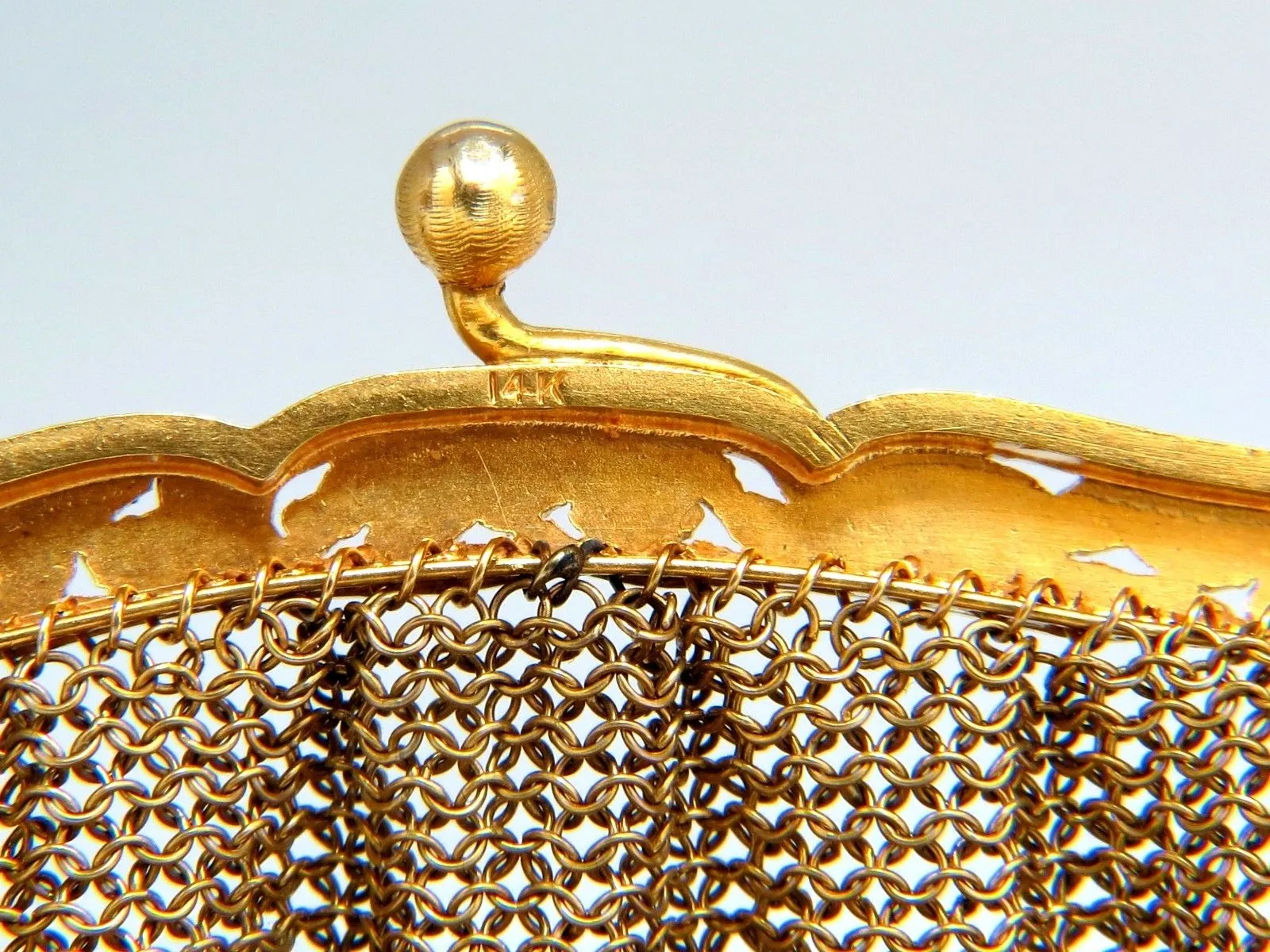14kt Gold Mesh Purse Vintage Prime