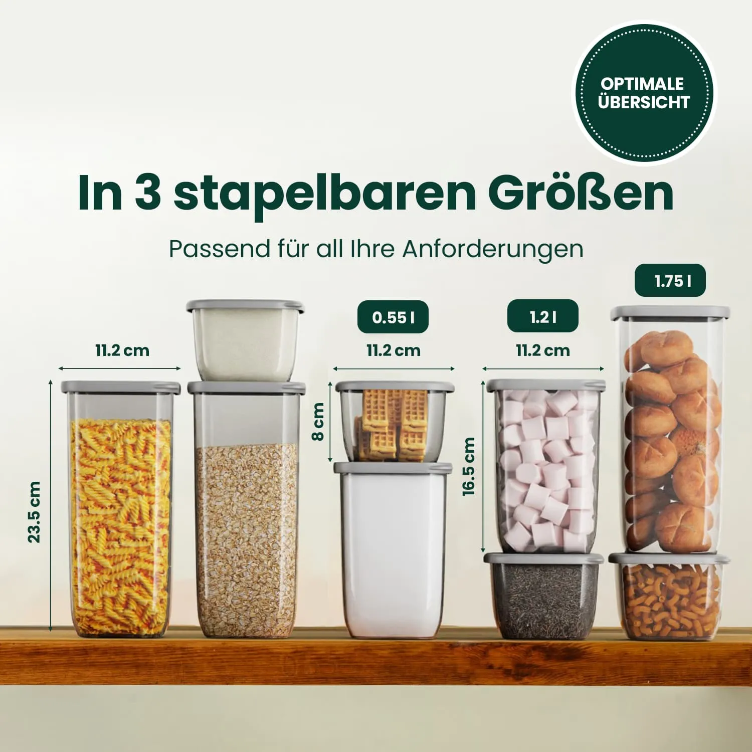 18 Mix - Vorratsdosen mit Deckel