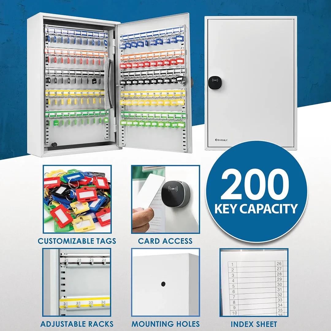 200 Capacity Adjustable Key Cabinet with RFID Lock | CB13716