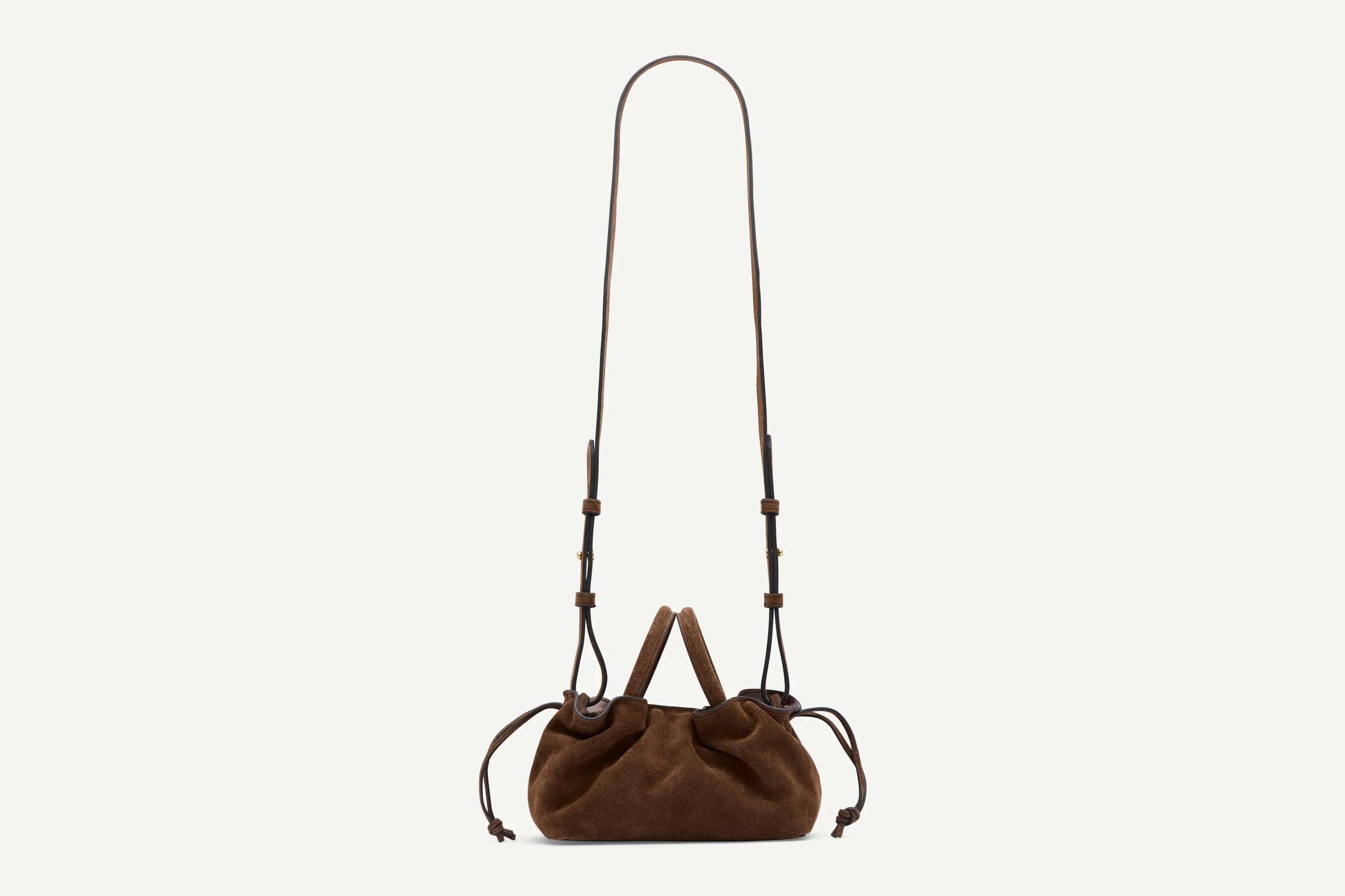 21.55 Brown Suede Mila Mini Tote