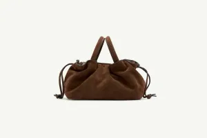 21.55 Brown Suede Mila Mini Tote