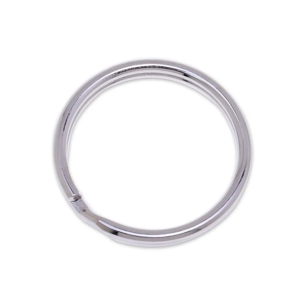 22mm Iron Keychain Rings Split Ring Key Ring Metal Keychain Rings Clasps personalized keyring white K 50 pcs 10183203