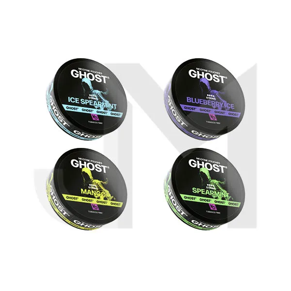 25mg Ghost Strong Nicotine Pouches - 20 Pouches