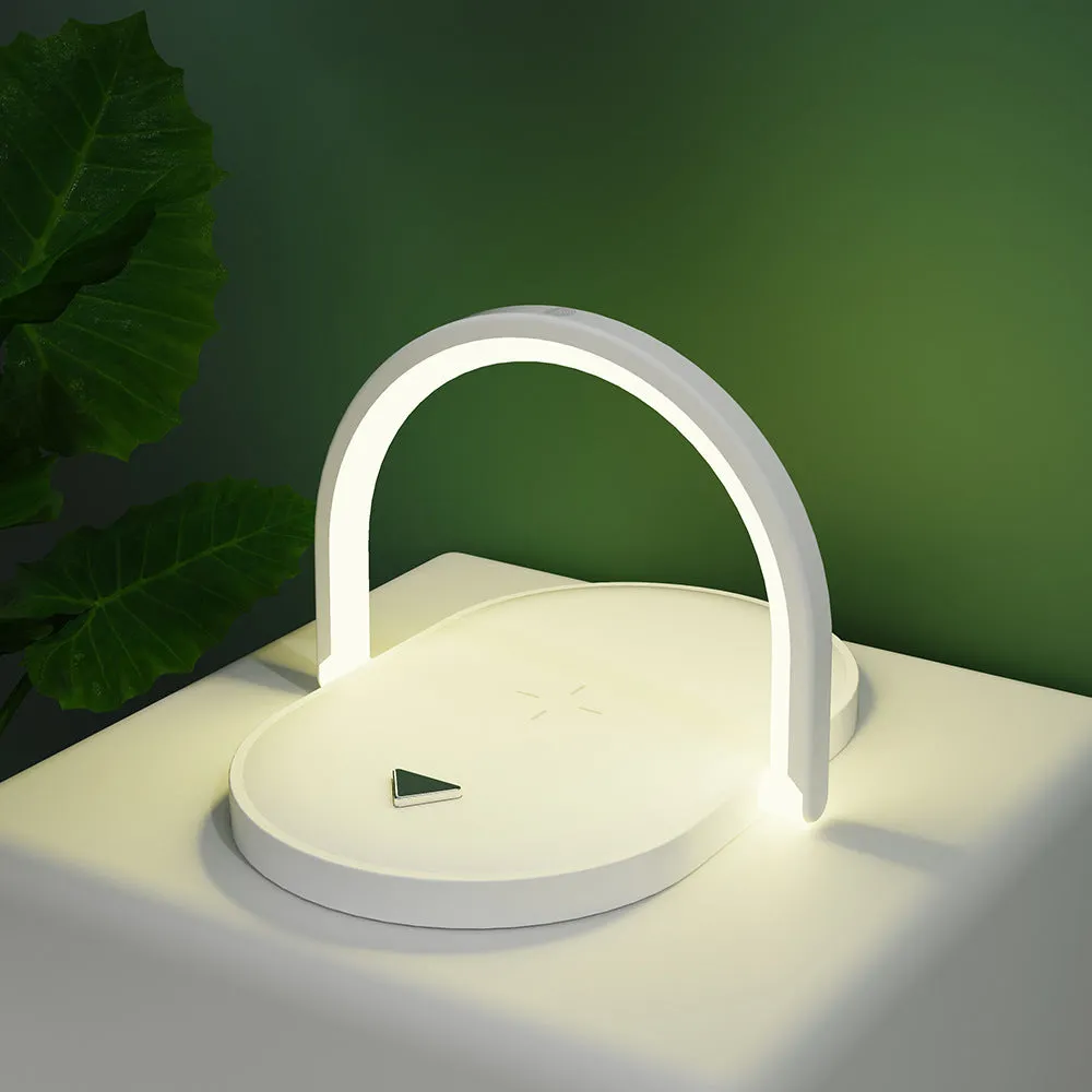 3-in-1 Foldable Wireless Charger & Night Light - Stonego LED Reading Table Lamp with 15W Fast Charging
