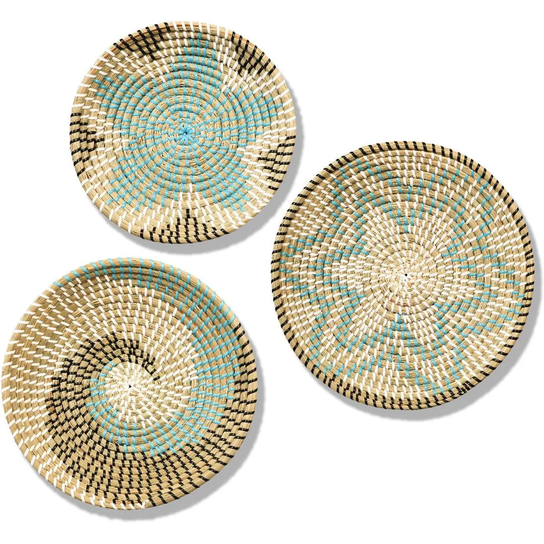 3 Piece Seagrass African Basket Wall Décor Set Bungalow Rose