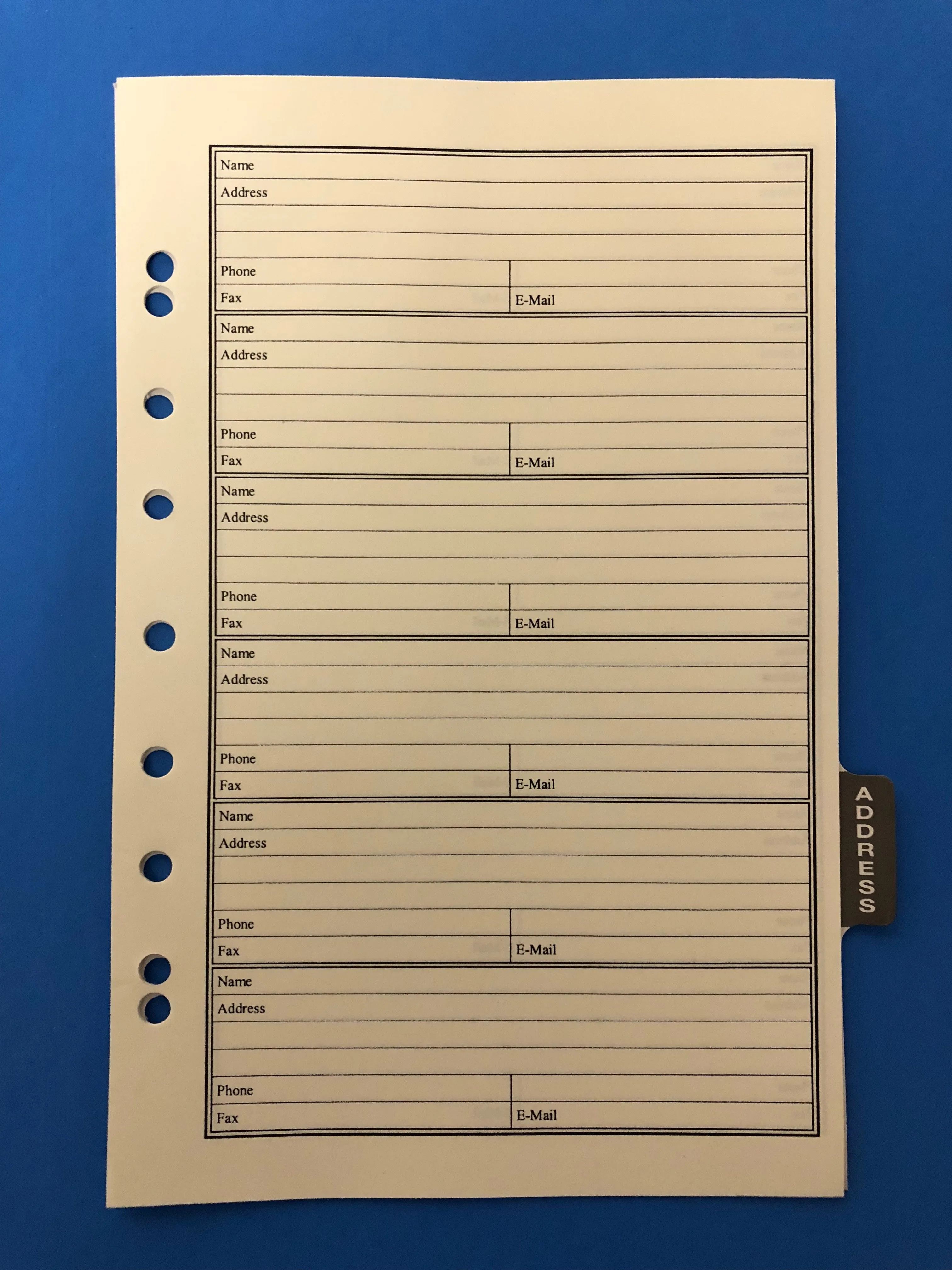 3-Ring Log Book REFILL Set