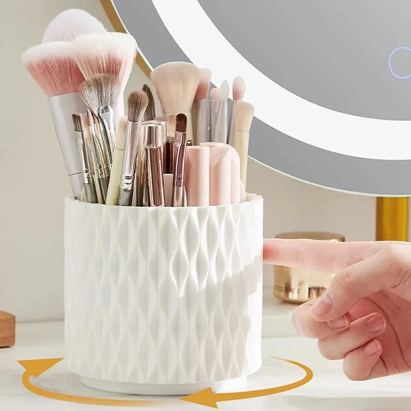 360 Rotating Makeup Brush Holder Organizer