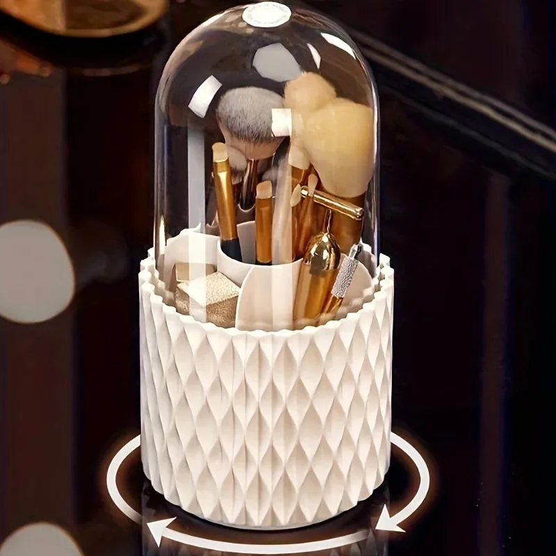 360 Rotating Makeup Brush Holder Organizer