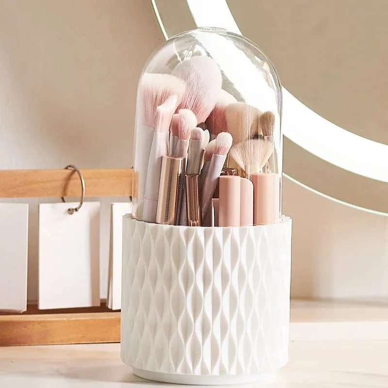 360 Rotating Makeup Brush Holder Organizer