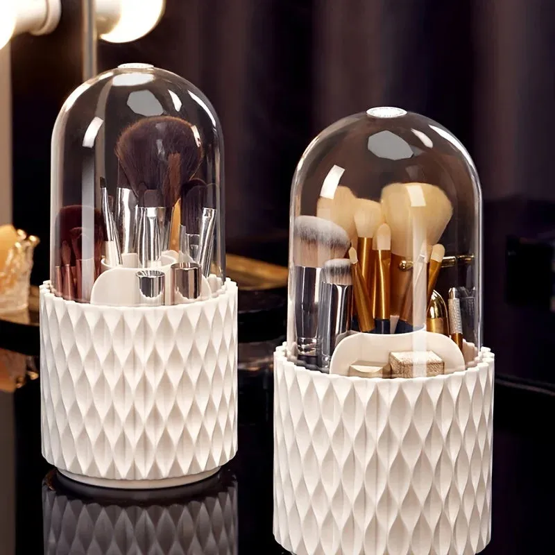 360 Rotating Makeup Brush Holder Organizer