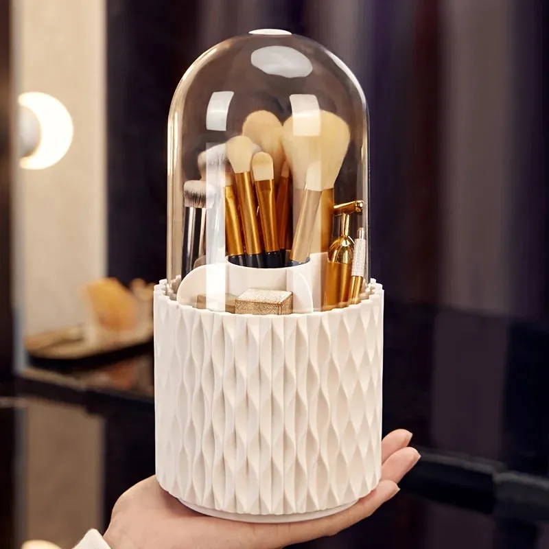 360 Rotating Makeup Brush Holder Organizer