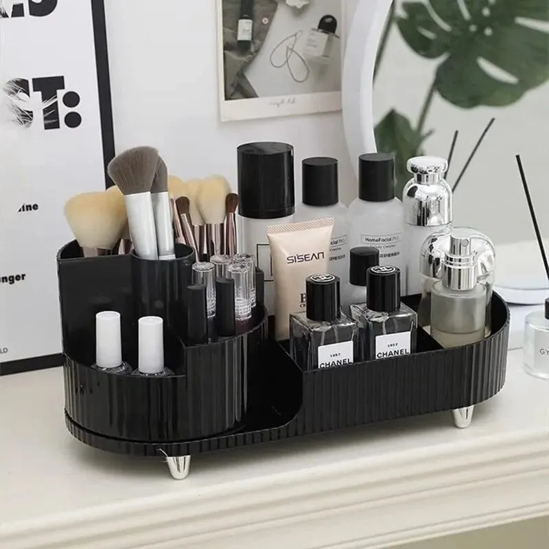 360° Rotating Makeup Organizer  Brush Holder
