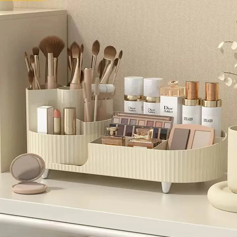 360° Rotating Makeup Organizer  Brush Holder