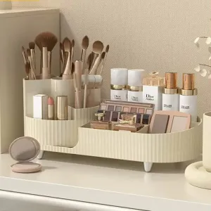 360° Rotating Makeup Organizer  Brush Holder