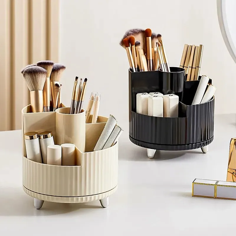 360° Rotating Makeup Organizer  Brush Holder