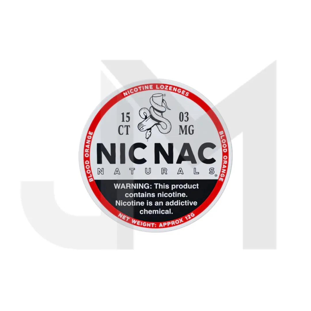 3mg Nic Nac Naturals Nicotine - 15 Lozenge Tablets