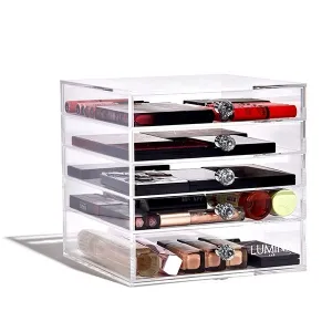 5 Drawer Clear Acrylic Makeup Organizer