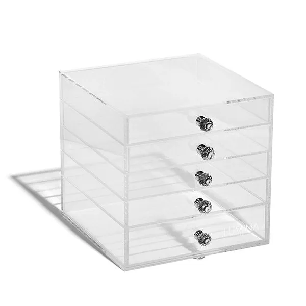 5 Drawer Clear Acrylic Makeup Organizer