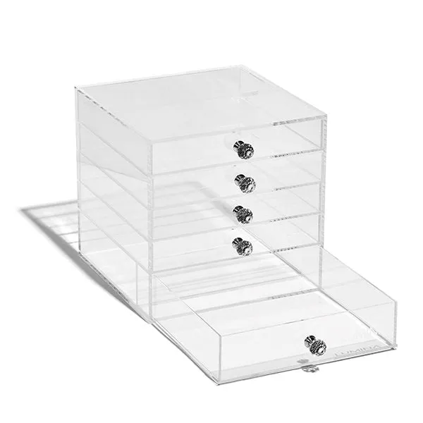 5 Drawer Clear Acrylic Makeup Organizer