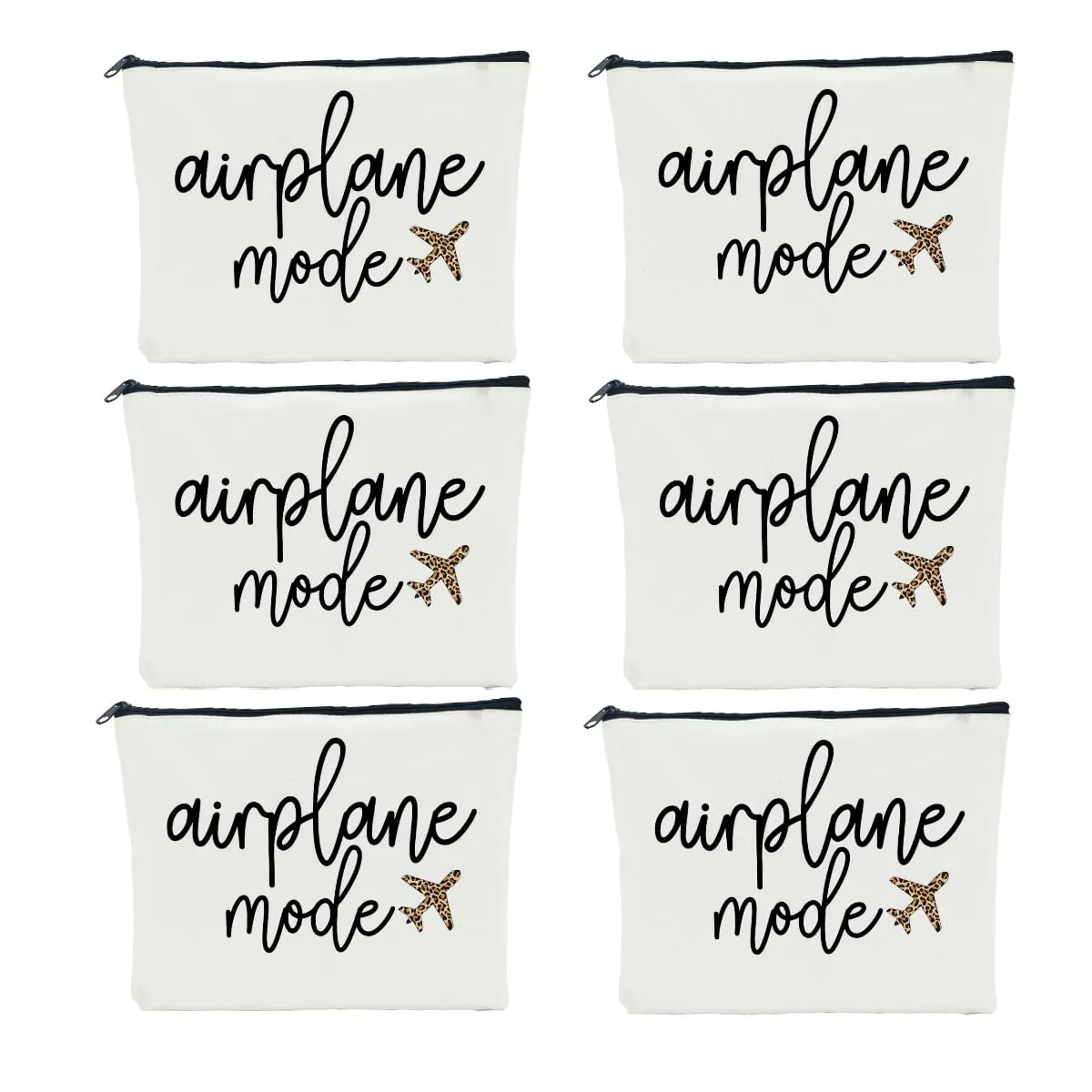 6 PCS Travel Gifts for Women - Girls Trip & Weekend Bags for Women Traveler Sister Besties Vacation Holiday Bachelorette Party Cosmetic Bag