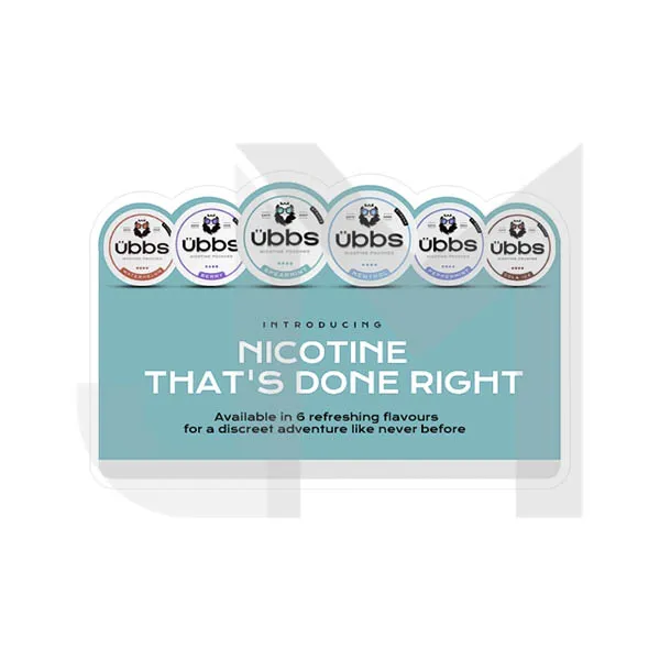 6mg 11mg 14mg Ubbs Nicotine Pouches CDU Bundle   120 Units Set