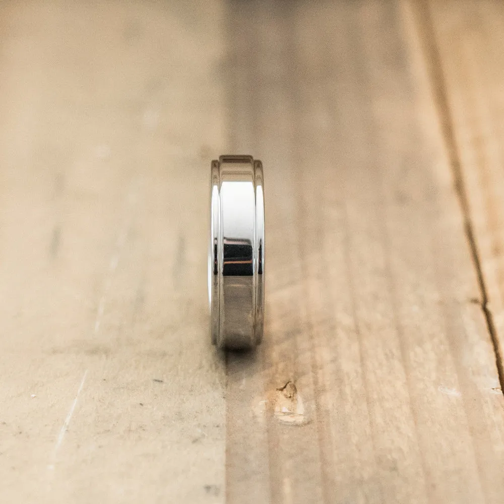 6mm Tungsten Carbide Step Edge Ring