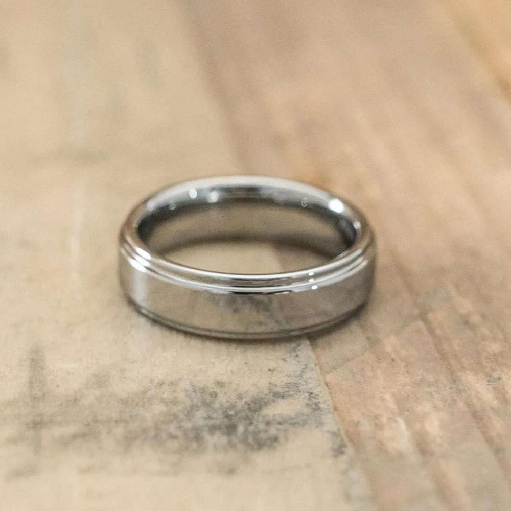 6mm Tungsten Carbide Step Edge Ring
