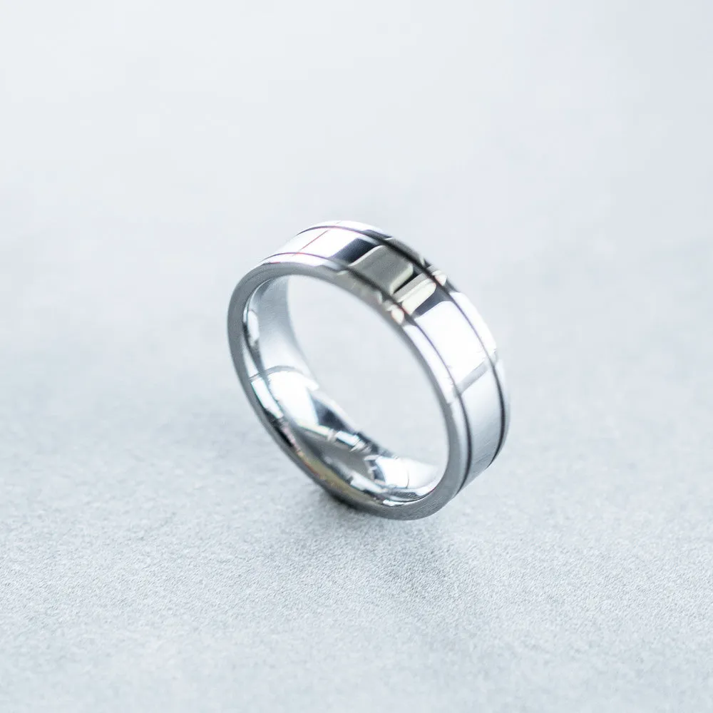 6mm Tungsten Carbide Step Edge Ring