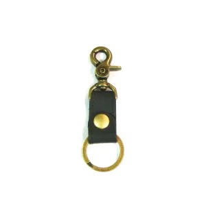 ABK60  Key Fob - Black w/ Brass