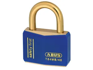 ABUS Mechanical T84Mb/40Mm Blue Rustproof Padlock
