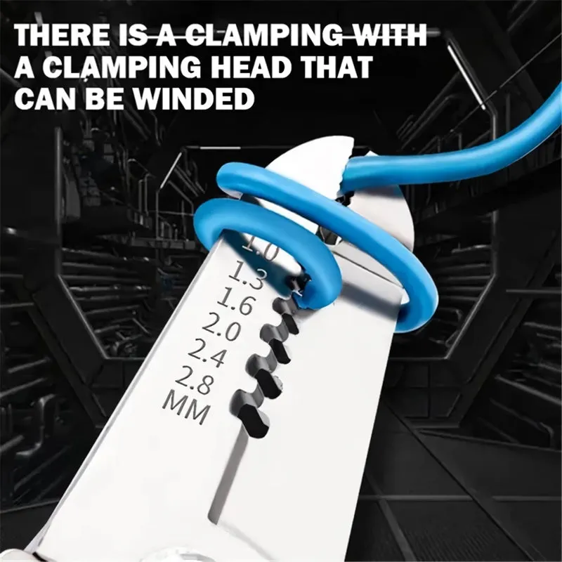 Adjustable Multifunctional Wire Stripper, Crimper, and Cable Cutter Pliers