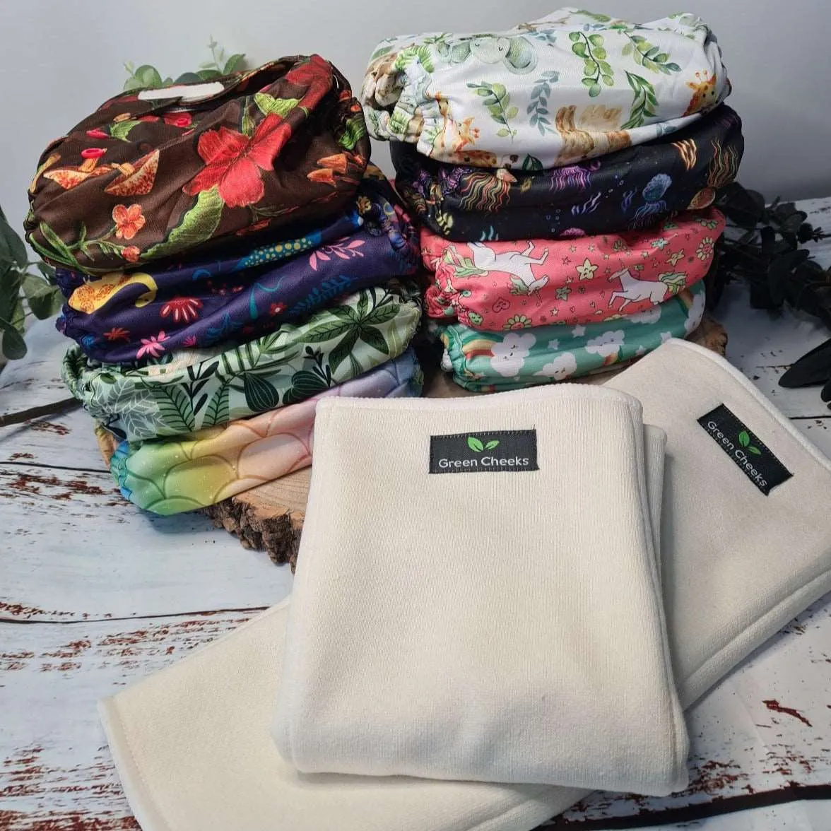 All-In-Two Reusable Cloth Nappy Kit – Full-Time, Eco-Friendly & Absorbent
