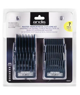 Andis© Master Premium Metal Clip Comb Set