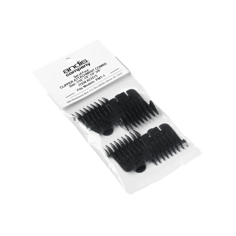 ANDIS - Snap-On Blade Attachment Combs 4-Comb Set