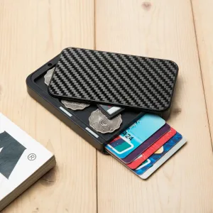 Anti-theft brush degaussing bank card holder