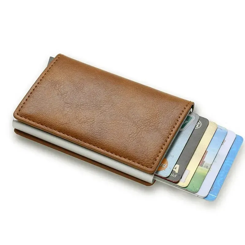 Anti Thief Rfid Credit Card Holder Smart Minimalist Wallet Pocket Men