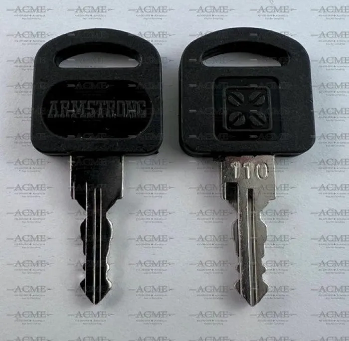 Armstrong 110 Factory Original PLASTIC Top Replacement Key | AcmeKey.ca USA & Canada
