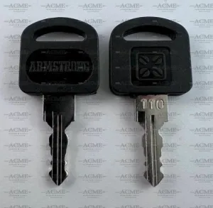 Armstrong 110 Factory Original PLASTIC Top Replacement Key | AcmeKey.ca USA & Canada