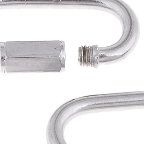ATORSE 2 Pieces Scuba Diving Dive 316 Stainless Steel Quick Link Clip Snap Carabiner Hook Connector Gear Accessories - Strong & Durable