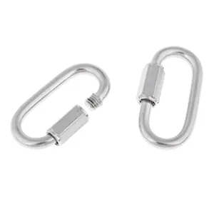 ATORSE 2 Pieces Scuba Diving Dive 316 Stainless Steel Quick Link Clip Snap Carabiner Hook Connector Gear Accessories - Strong & Durable