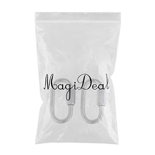 ATORSE 2 Pieces Scuba Diving Dive 316 Stainless Steel Quick Link Clip Snap Carabiner Hook Connector Gear Accessories - Strong & Durable