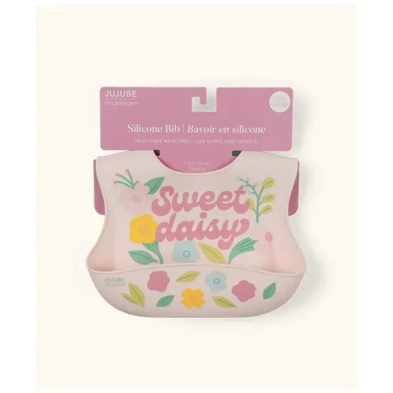 Babador de silicone Jujube, Sweet Daisy