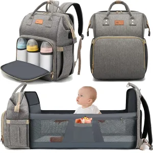 Baby Diaper Backpack with Changing Station